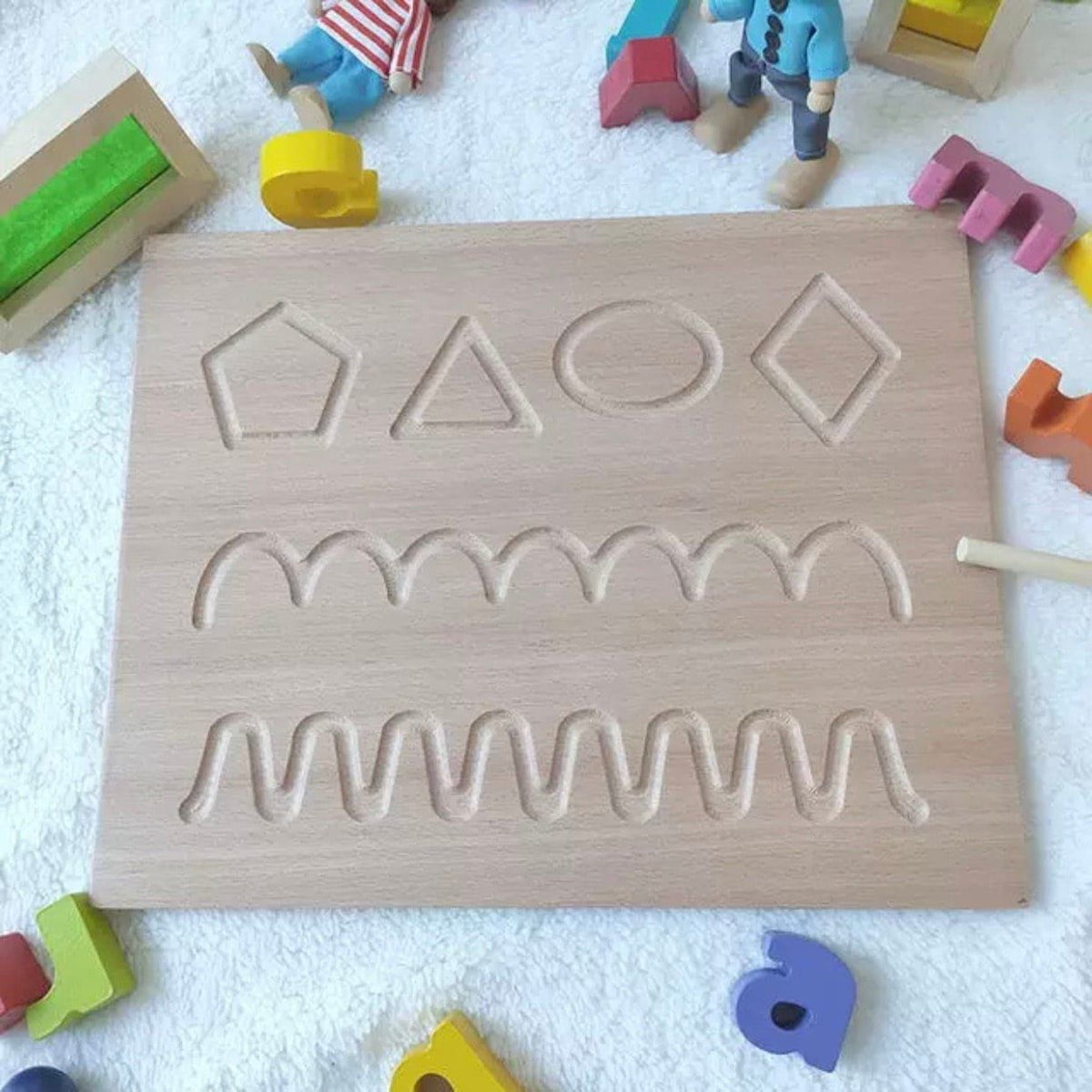 Wooden Alphabet Tracing Board