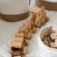 Classic Train and Wooden Building Blocks