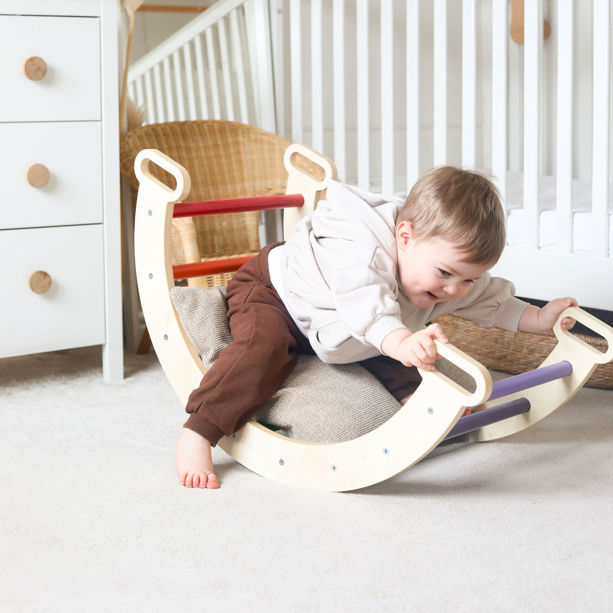Wooden Rocker and Climbing Arch