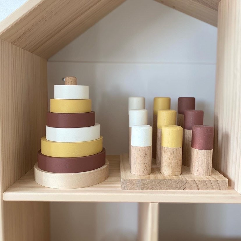 Forest Wooden Stacking Pyramid