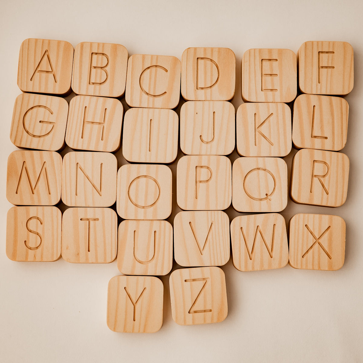 Wooden Alphabet Cubes
