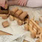 Classic Train and Wooden Building Blocks