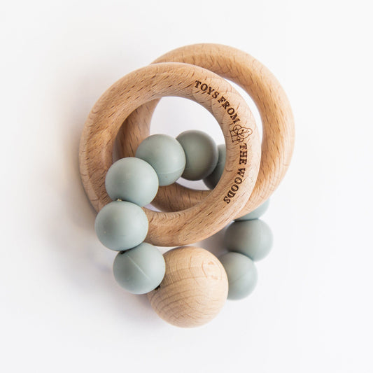 Wooden Baby Rattle Teether