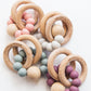 Wooden Baby Rattle Teether