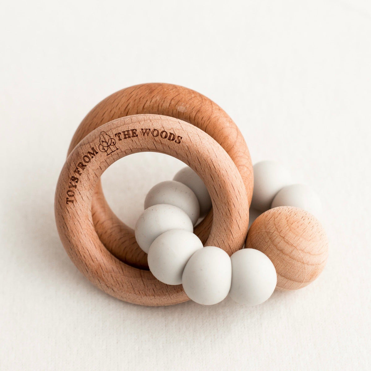 Wooden Baby Rattle Teether