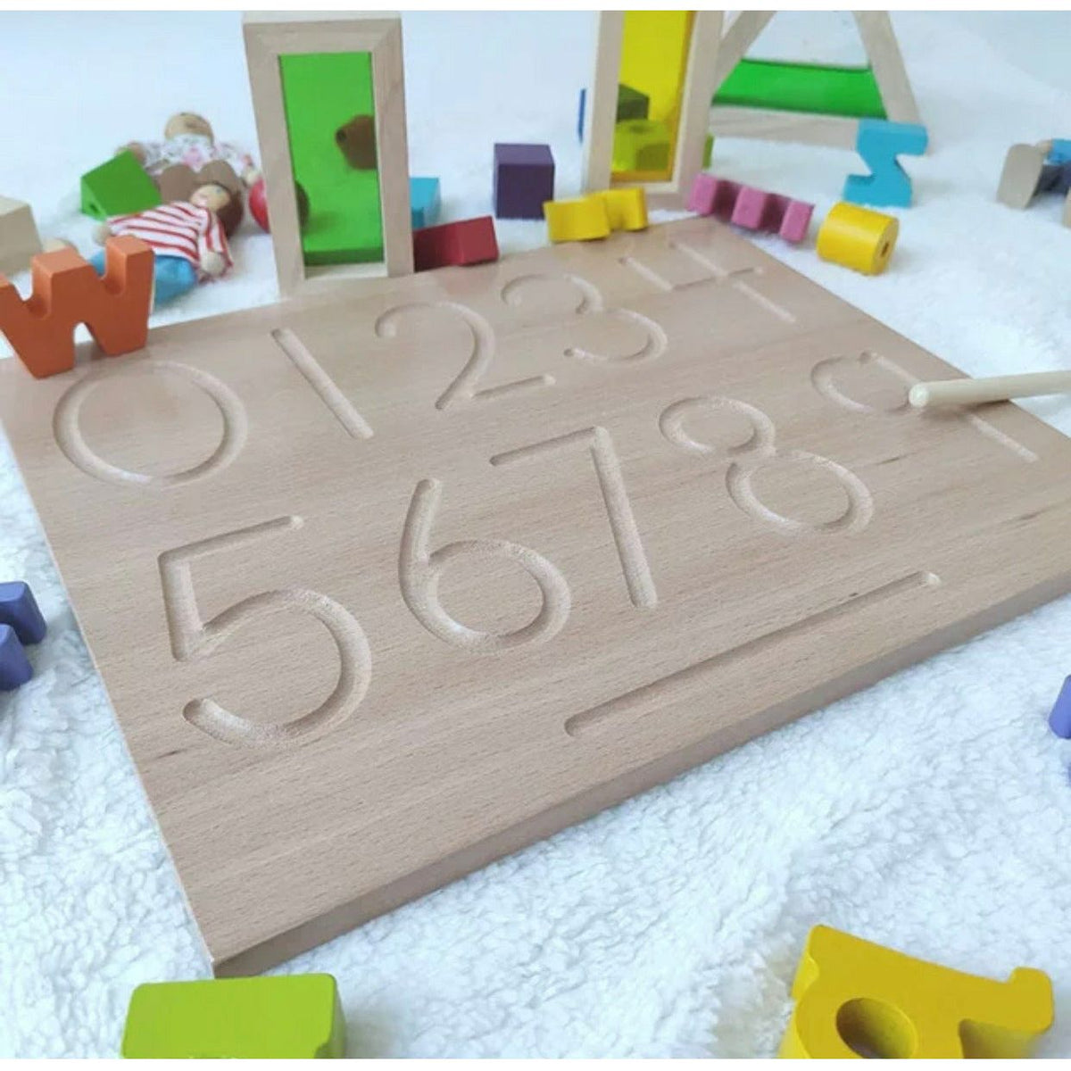 Wooden Alphabet Tracing Board
