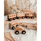 Wooden Natural Play Train Track & Block Set